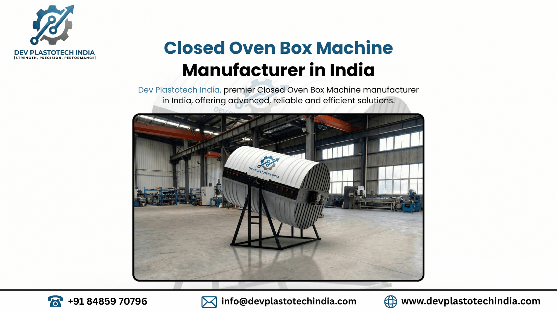 Closed Oven Box Machine Manufacturer in India