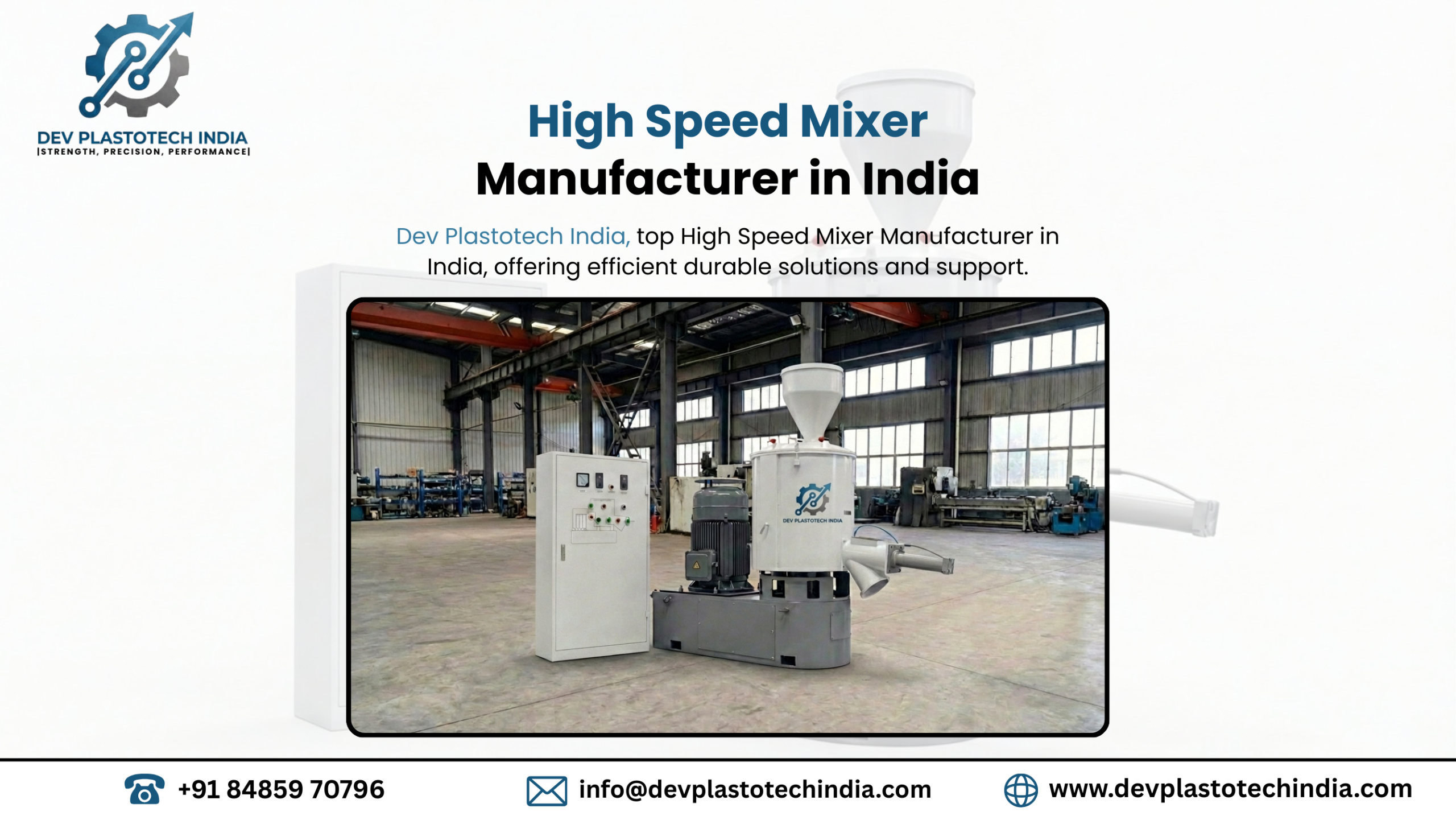 High Speed Mixer Manufacturer in India